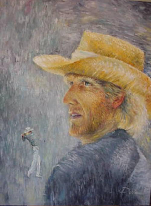 oil painting golf image